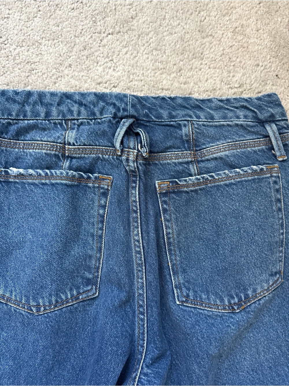 Good American Dark Blue Flare Jeans - Picture 8 of 9